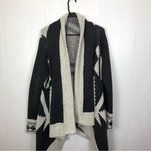 Line The Label Jacquard Open Sweater Sz‎ M